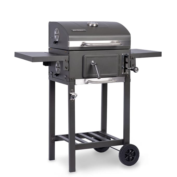Houtskool Grill met Hoes Berdsen BD-892 Zwart