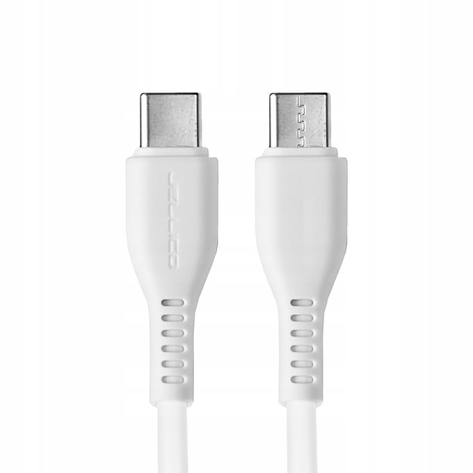 Jellico KDS-30 USB-C naar USB-C Kabel PD 60W 1M Wit