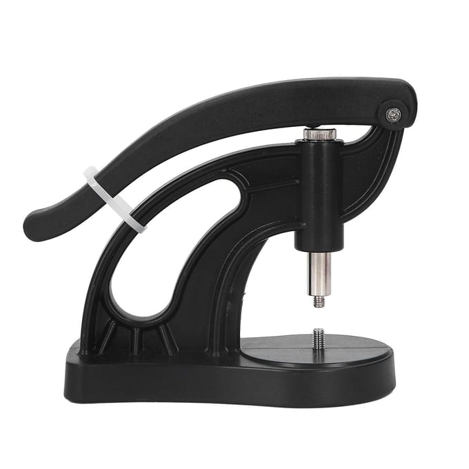 Horloge Pers Set Achterdeksel Sluitmachine ABS Vervanging Reparatie Gereedschapskit Stempelmachine met 12 Matrijzen black