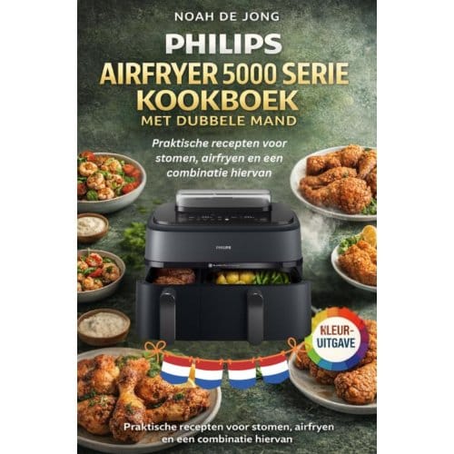 Philips Airfryer 5000 Serie Kookboek Met Dubbele Mand - Noah De JONG