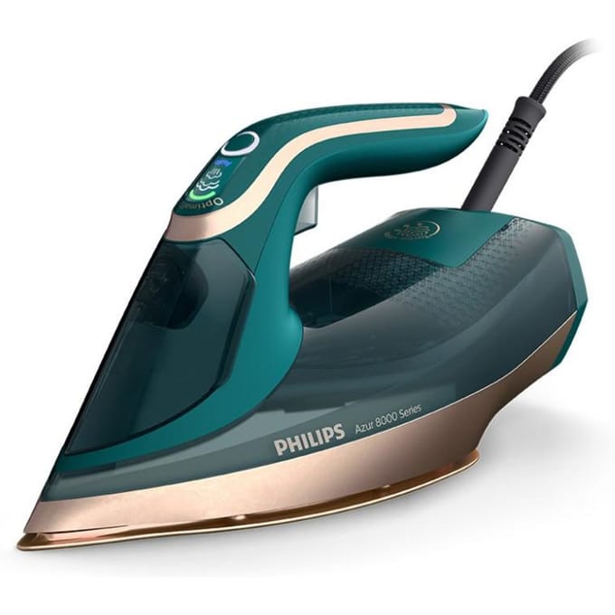 Philips Stoomstrijkijzer DST8030/70 - Zelfreinigend - Verticaal Strijken Mogelijk - Lang Snoer - Druppelstop - Blauw