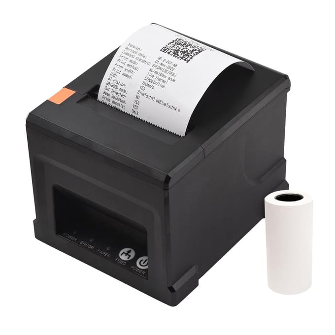 80 mm USB+LAN-bonprinter POS-printer met automatische snijder Desktop direct thermisch afdrukken US-3