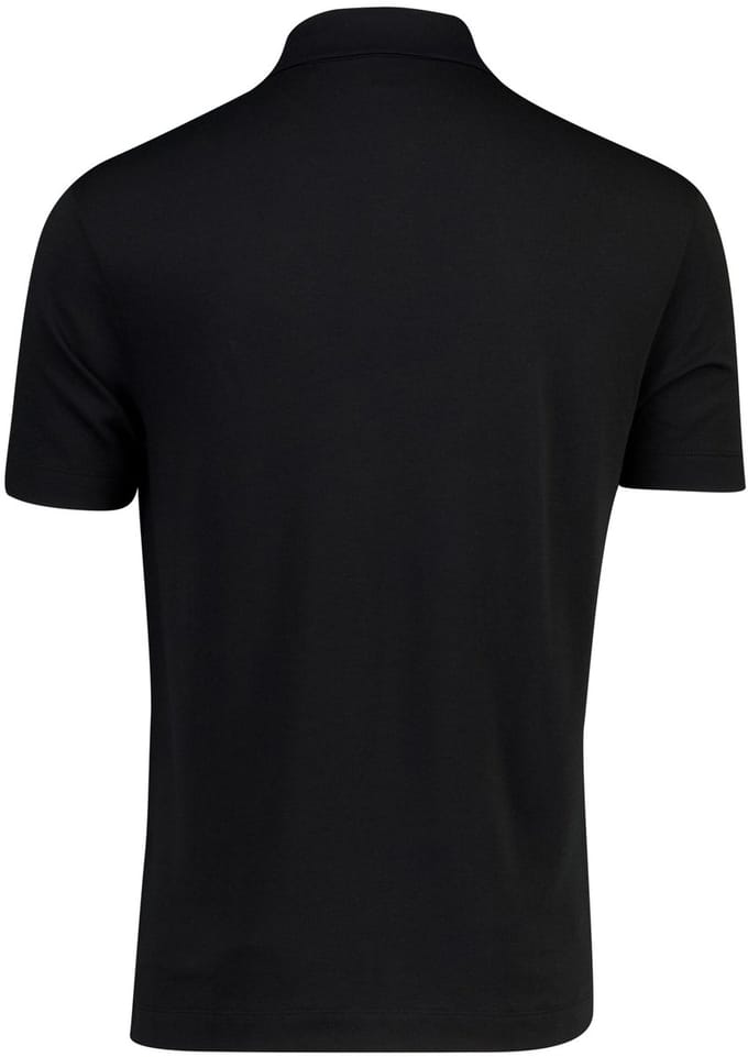 Zwart poloshirt Boss Black H-pack korte mouw pique 3-knoops