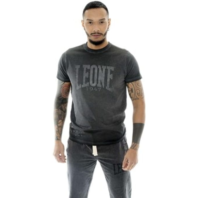 T-shirt Korte Mouw Leone 1947 Man Short Sleeves Old Wash