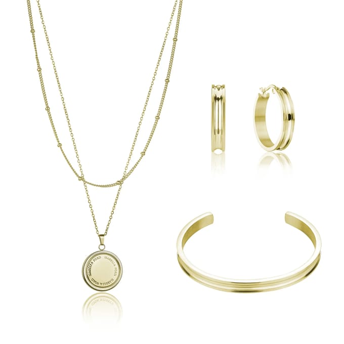 Ketting, armband en oorbellen set Isabella Ford Livia