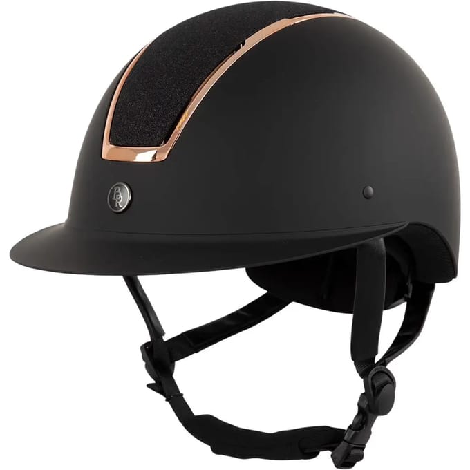 Rijhelm met polovizier BR Equitation Omega Painted Glitter