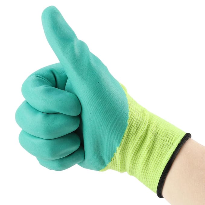 1 paar antislip waterdichte werkhandschoenen voor in de tuin blue