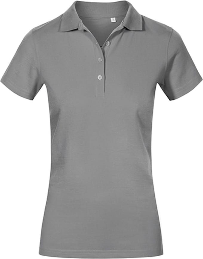 Damespolo 'Promodoro' met korte mouwen Steel Grey - M