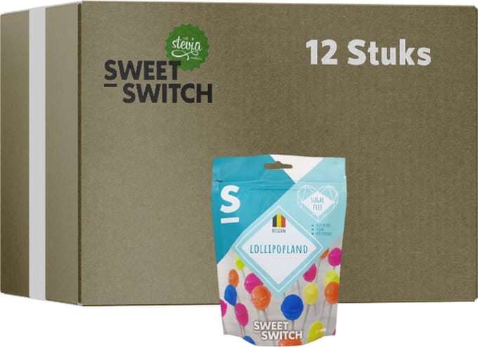 SWEET-SWITCH® | Lollipops | 6 stuks | 6 x 100 gram