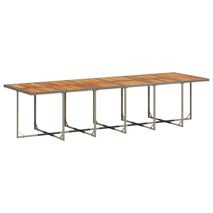 vidaXL - 13-delige - Tuinset - met - kussens - poly - rattan - grijs