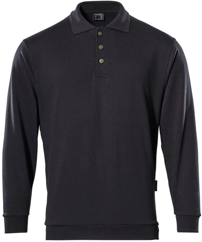 Mascot Crossover Polosweatshirt 00785-280 - Zwart - 3XL