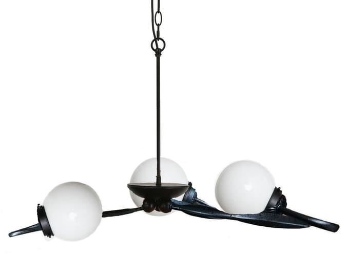 3 lichts Kroonluchter Lovely met Bol - Art Deco Trade