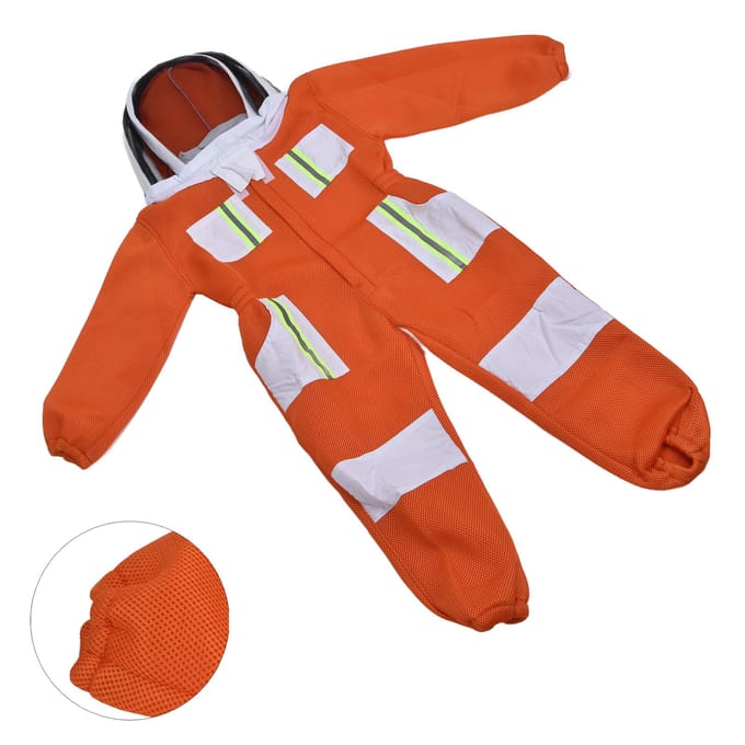 Imkerpak Mesh Ademend Bijproof Kleding Eendelig Beschermend Pak voor Kinderen red