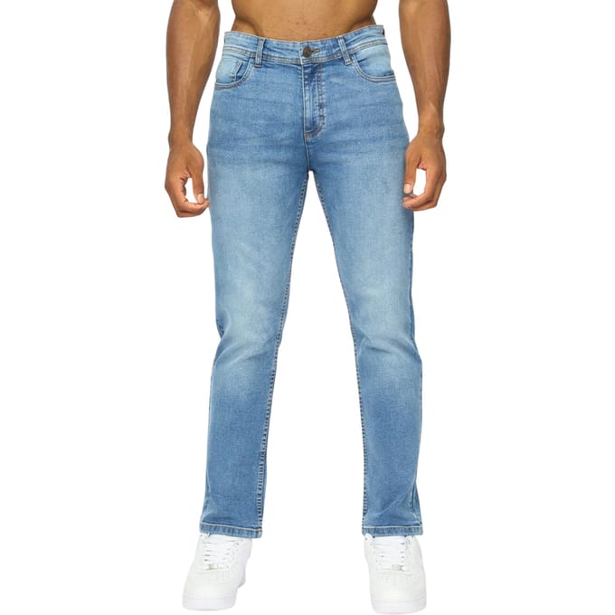 Duck and Cover Rechte Jeans Heren Janstar (Stone Wash)