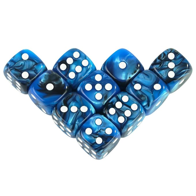D6 Dobbelsteen Set voor Bordspellen 12mm Gemengde Kleuren 10-Pack