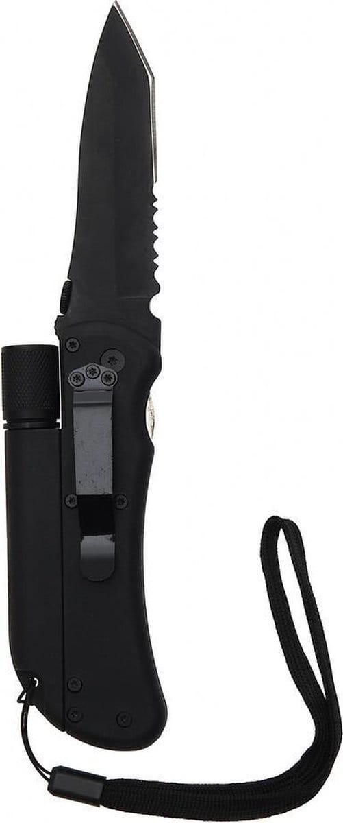 Fosco Survival mes met firestarter en zaklamp
