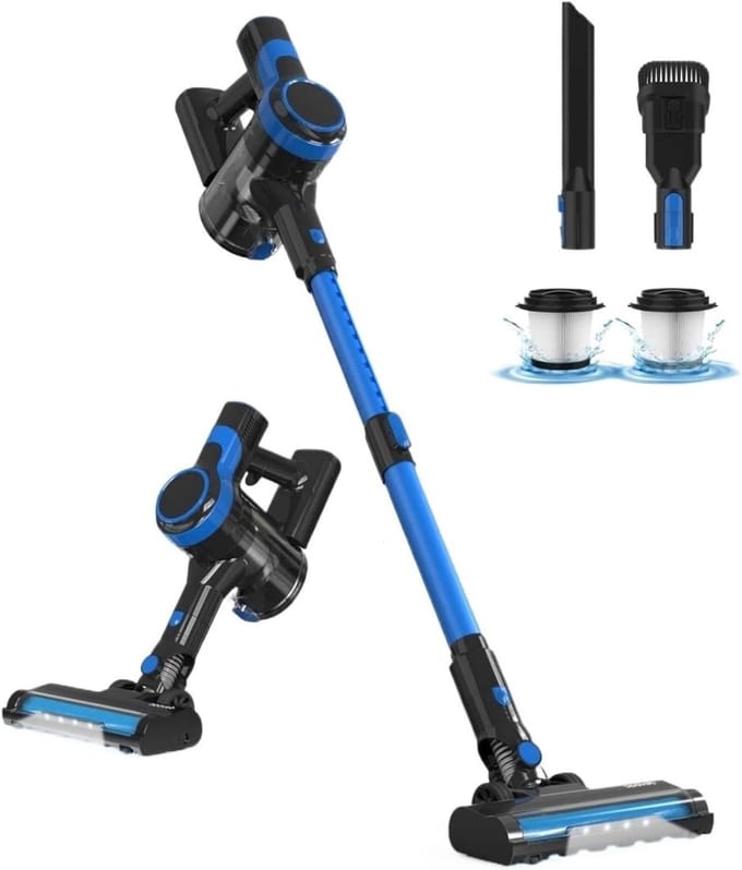 Draadloze Stofzuiger - Handstofzuiger Kruimeldief - Efficiënt Schoonmaken - 6-in-1 Functionaliteit - 500 Gram Capaciteit - One Color