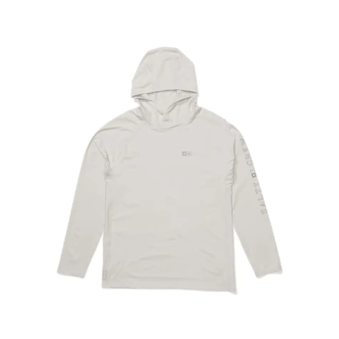 Salty Crew Apex Perforated Sunshirt Rash Guard Met Lange Mouwen Grijs L Man