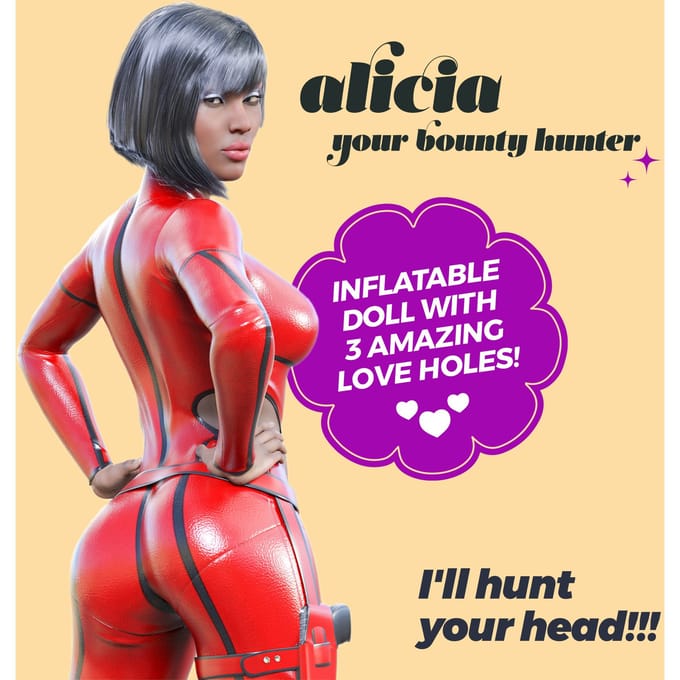 Alicia Your Bounty Hunter Opblaaspop