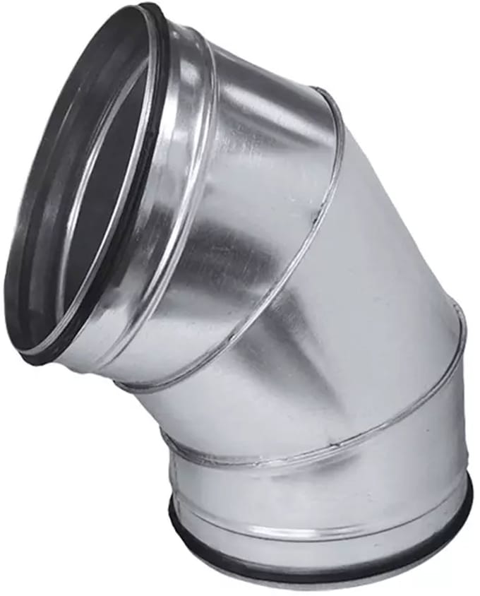 Ronde spiro bocht 60Â° Ã˜ 400mm voor spirobuis