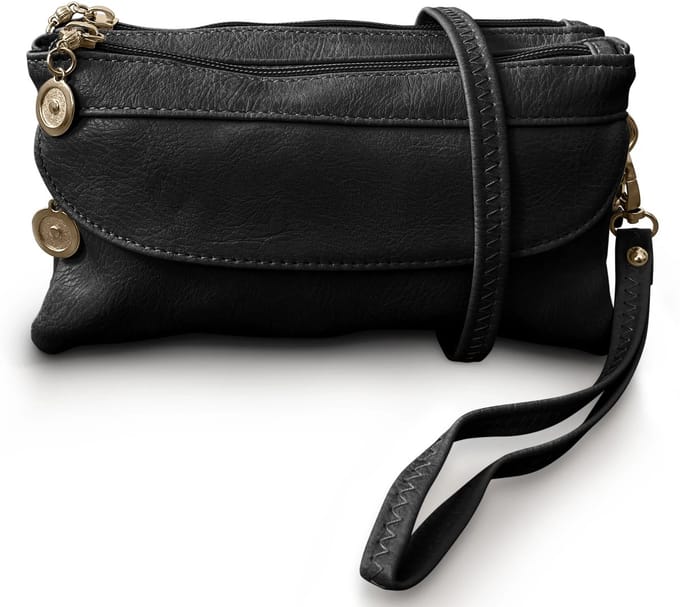THL Design - Kleine Dames schoudertas - Klein tasje - Clutch - Zwart