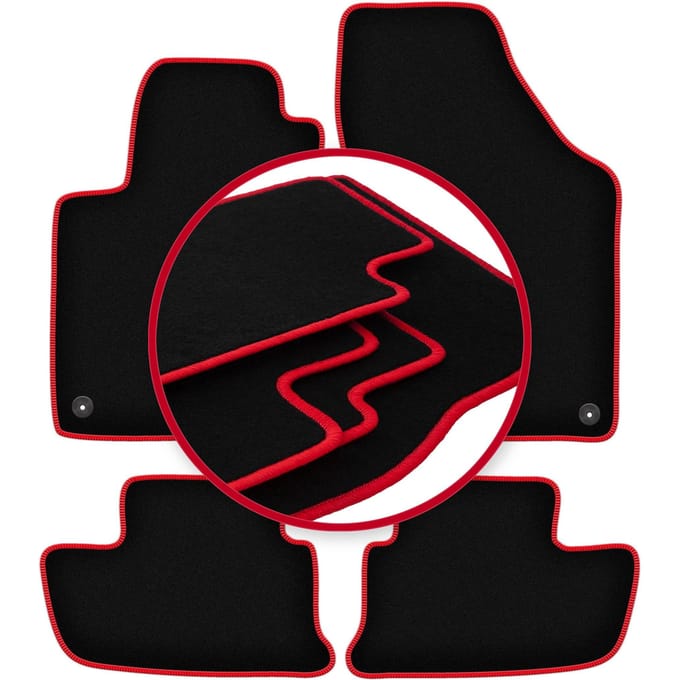 CARLUX-RED automatten voor: Peugeot RCZ coupé (2010-2015)