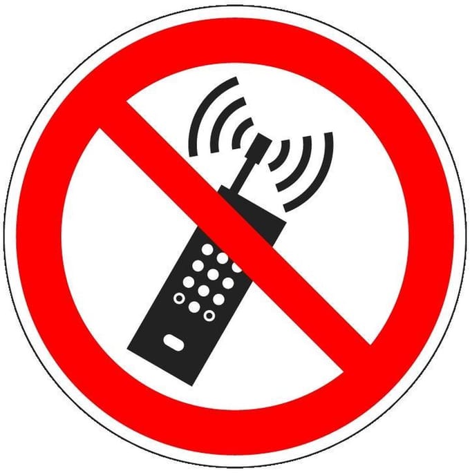Verboden te bellen sticker - ISO 7010 - P013 200 mm