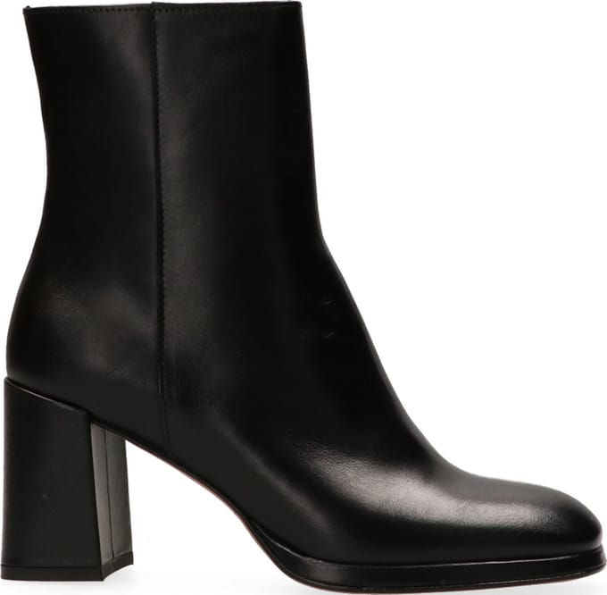 Van Dalen - ZITA KORTE LAARS ZWART LEER - Black - 40