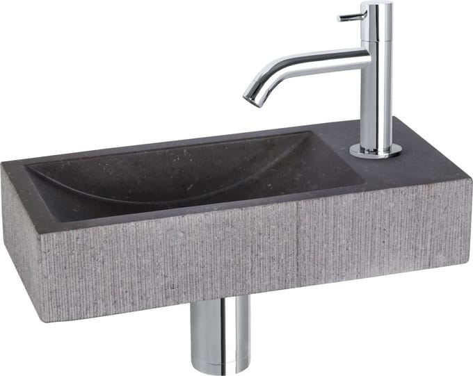 Differnz Fonteinset Mix&match Set Ribble Gebogen Chroom