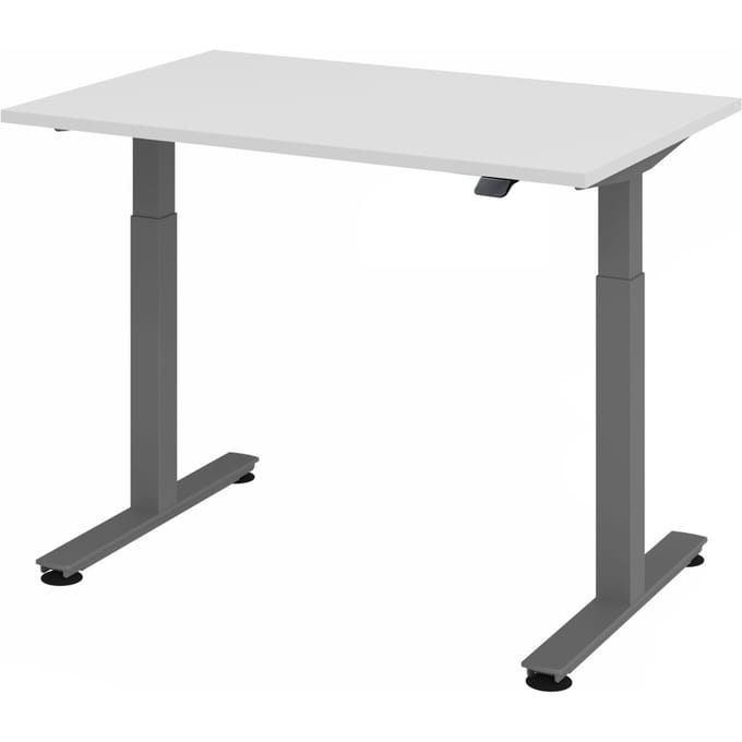 XMST 12 G | Bureau - Grijs 120x80 Tafelhoogte I Elektrisch in hoogte verstelbaar