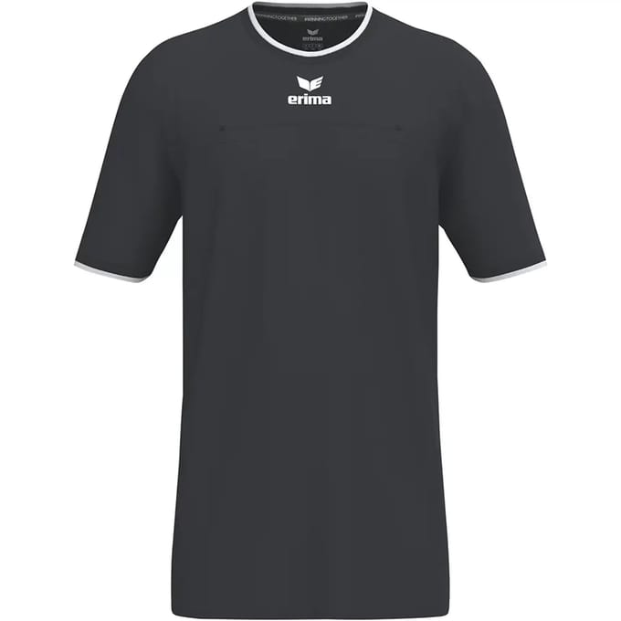 Erima Referee Scheidsrechtersshirt Korte Mouw Heren - Zwart | Maat: S