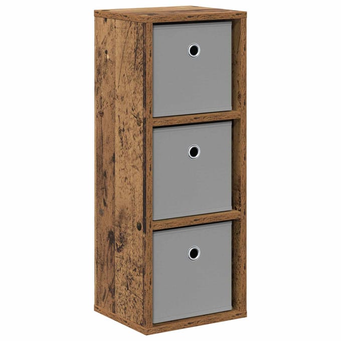 vidaXL - Dressoir - met - lade - Oudhout - 25,5 - x - 22 - x - 69,5 - cm