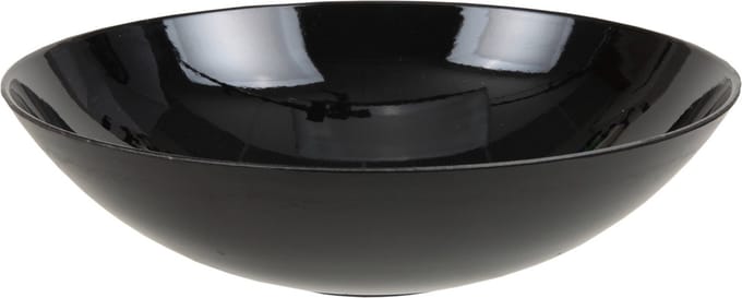 Decoratieve schaal - zwart - kunststof - D28 cm