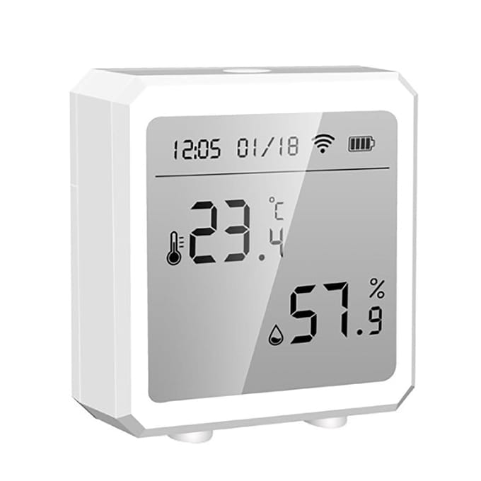 Temperatuur Vochtigheid Monitor Wifi Sensor Controller Meter Detector LCD Digitaal Display Elektronische Thermometer voor Tuya gray