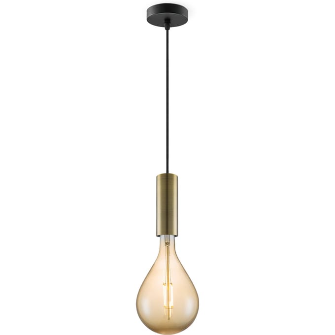 Home sweet home hanglamp Saga brons Pear - amber