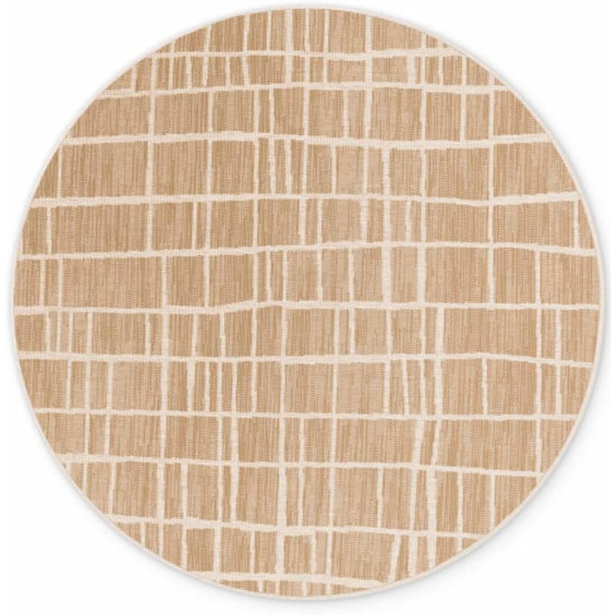 Ted Baker Ted baker haringey rond buitenkleed jute wit- 200 cm rond