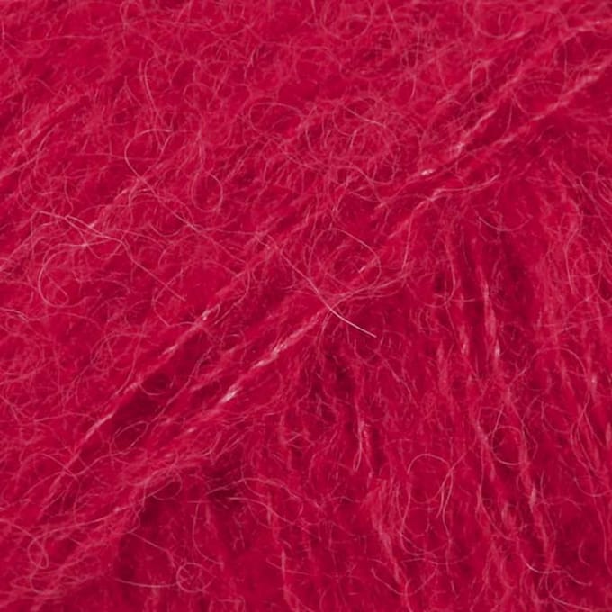 DROPS Brushed Alpaca Silk Uni Colour - 07 rood - Wol Garen