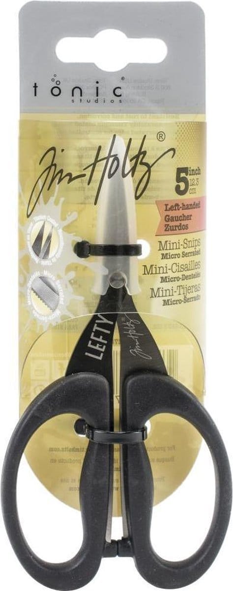 Tonic - Tim Holtz Titanium Micro gekartelde linkshandige schaar - 12.3cm