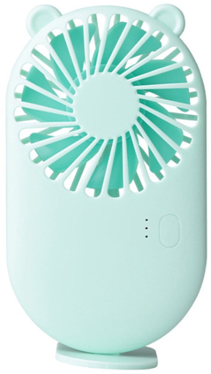 Draagbare mini-ventilator voor reizen en kantoor, oplaadbare USB-bureauventilator met 3 standen voor de zomer