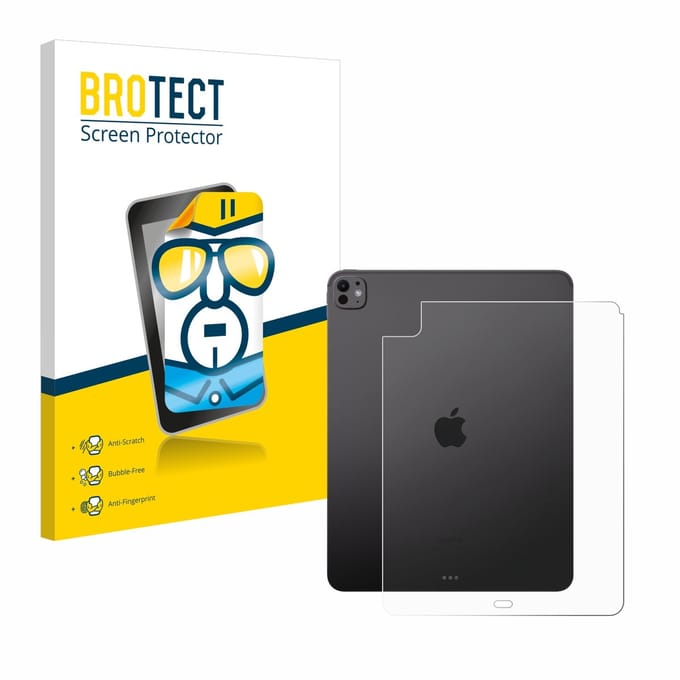 BROTECT - Screenprotector voor Apple iPad Pro 13" 2024 / 2025 (Achterkant) - Folie Beschermfolie transparant