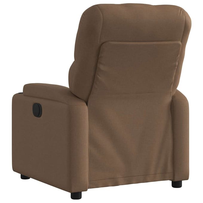 vidaXL - Fauteuil - verstelbaar - stof - bruin