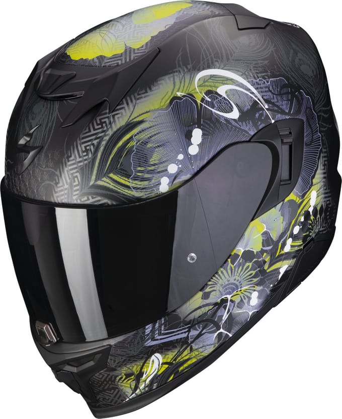 Scorpion Exo-520 Evo Air Melrose Mat Zwart-Geel Integraalhelm S