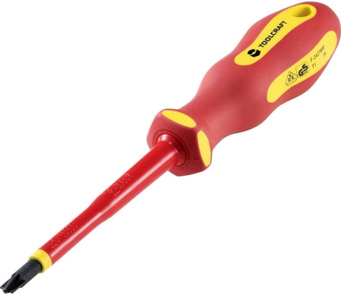 TOOLCRAFT SL/PZ2 Plus/minus schroevendraaier VDE Grootte SL/PZ 2 Koplengte: 100 mm