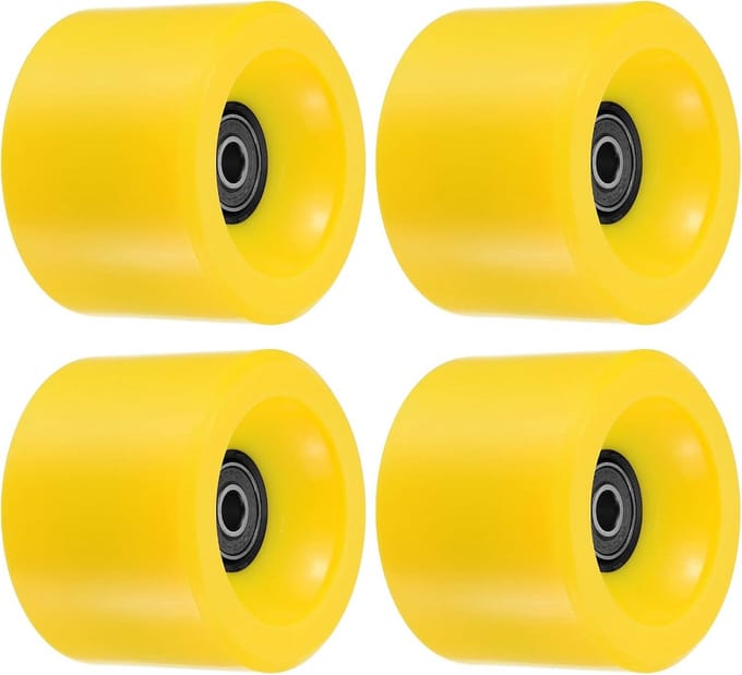 Zachte Longboard Wielen 70mm 78A met ABEC-9 Lagers - 4 Pack Perfect voor Skateboards