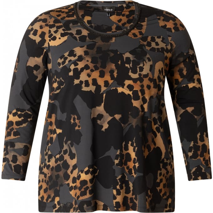 COLLETTA Maisie Tops - Black Multi Colour