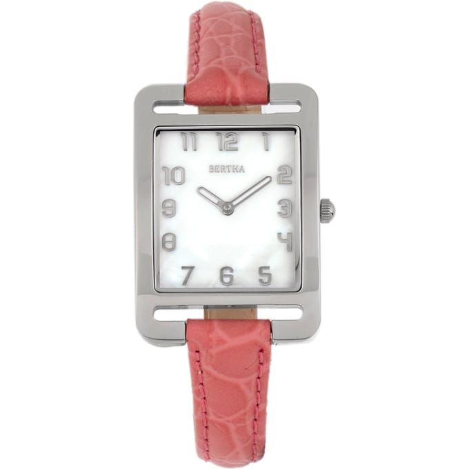Bertha Marisol Zwitsers MOP horloge met leren band