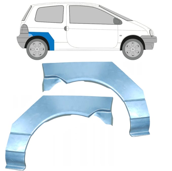 Reparatiepaneel achterspatbord voor Renault Twingo 1993-2007 / Links + Rechts