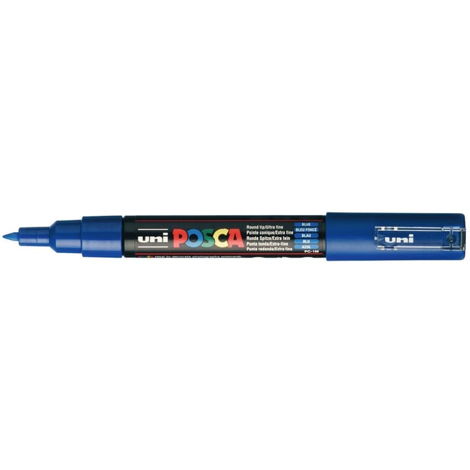 Posca marker met conische punt schrijfdikte extra-fijn donkerblauw