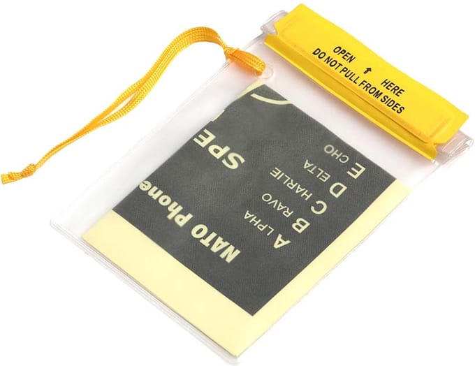 Fosco PVC waterproof document pouch klein