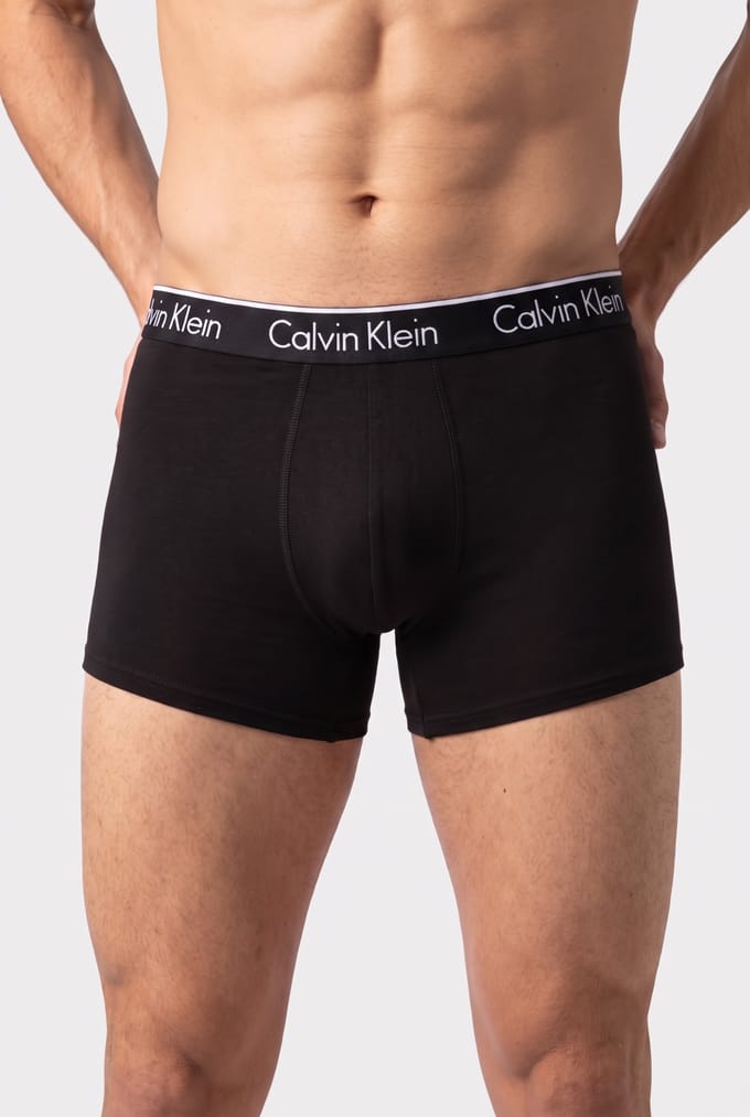 Calvin Klein Trunk 2-pack Black/white Taglia: S | Biancheria intima Outlet | Uomo | Nero